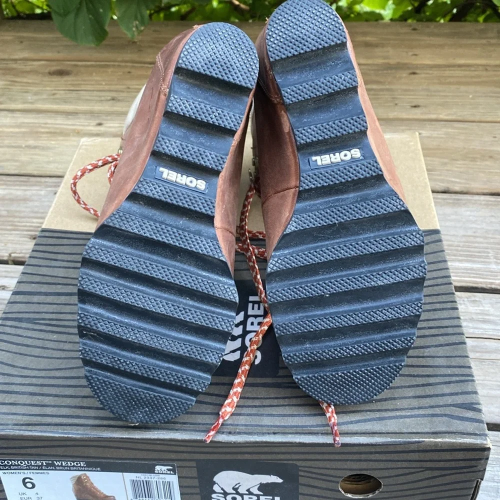 SOREL Conquest Wedge boots. Size 6 US 23cm Brown - Picture 6 of 7